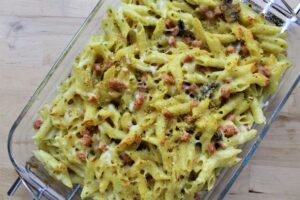 Pasta ovenschotel met 3 kazen